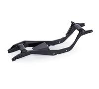 ONE-PIECE CNC SCX30 Chassis Aluminum Frame Rails for Axial SCX30 1/30 RC Crawler, 4x4 Ford Bronco Jeep Wrangler JLU Upgrade Part (Black)