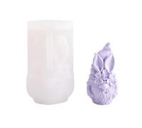 One Piece Cute 3D Gnome Silicone Moulds DIY Candle Gnome Resin Silicone Mould Unique Dwarf Fondant Mould for DIY Making Decoration