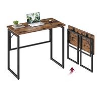 One-Piece Desktop Top with Rounded Edges, Rustic Brown