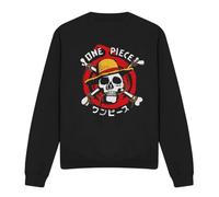 One Piece Devil Fruit Skull Unisex Sweatshirt, Black, X-Large