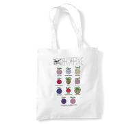 One Piece Devil Fruits Grocery Travel Reusable Tote Bag, White