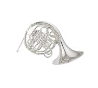 One Piece Double Four Key French Horn In F Bb Silver With Accessories Professional French Horn