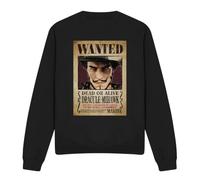 One Piece Dracule Mihawk Pirate Wanted Poster Unisex Sweatshirt, Black, Large
