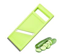 One Piece Ergonomic Handle Kitchen Handheld Slicer Safe Using Vegetable Manual Slicer Portable Kitchen Chopper Hanging Food Slicer for Potatoes Carrots Onions