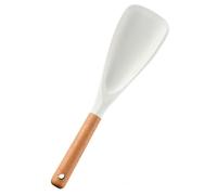 One Piece Ergonomic Handle Silicone Rice Paddle Healthy Heat Resistant Rice Spatula Useful Non Stick Rice Paddle for Stirring Scooping and Mixing