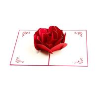 One Piece Fashionable 3D Birthday Card Pop Up Beautiful Rose Pop Up Card Greeting Cards Pretty Handmade Universal Greeting Card for Mothers Day, Birthday