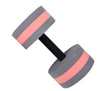 One Piece Floating Dumbbell Eco-Friendly Roundness Foam Water Floating Dumbbell Senior Fitness Equipment for Water Aerobics Rehabilitation(Gray and Red)