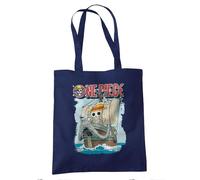 One Piece Going Merry Grocery Travel Reusable Tote Bag, Navy