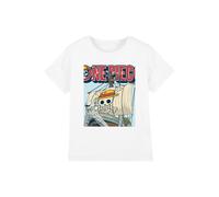 One Piece Going Merry Kids T-Shirt, White | Size: 12-13 Years One Piece White 12-13 Years