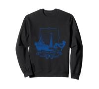 One Piece Going Merry Straw Hat Pirates Blueprint Sweatshirt