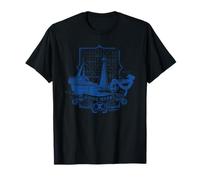 One Piece Going Merry Straw Hat Pirates Blueprint T-Shirt