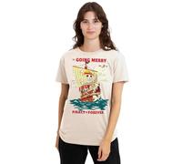 One Piece Going Merry Vintage Poster Ladies T Shirt, Natural, X-Large