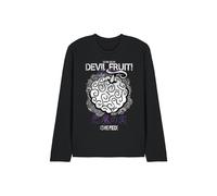 One Piece Gumgum Devil Fruit Long Sleeve T-Shirt, Black | Size: 2XL One Piece Black 2XL