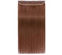 One Piece Hair Extensions 3/4 Full Head Clip on Remy Hair Extension for Women, Adding Hair Volume(Copper Red,16inch)