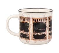 Paladone One Piece Wanted Straw Hat Pirates Heat Changing Mug 350ml, Officially Licensed Anime Merchandise, Coffee Cup for Hot Drinks, Tea, Hot Chocolate, Gift for Pop Culture Fans