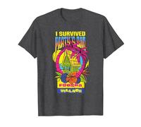 One Piece I Survived Party's Bar T-Shirt, Men, Dark Heather Grey, X-Large