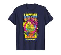 One Piece I Survived Party's Bar T-Shirt, Men, Navy Blue, Large