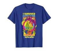One Piece I Survived Party's Bar T-Shirt, Men, Royal Blue, Large