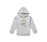 One Piece Jolly Roger Graffiti Youth Kids Pull-Over Hoodie, Athletic Heather in Grey | Size: 5-6 Years One Piece Grey 5-6 Years