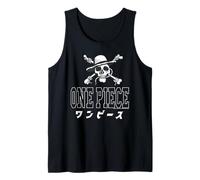 One Piece Kanji & Straw Hat Pirates Logo Anime Tank Top