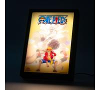 Grupo Erik Mood Light Framed Prints - One Piece Manga Gifts | 7.9 x 11 x 2 inches - 20 × 28 × 5 cm, LED Framed Art Prints, LED Desk Lamp - Gifts One Piece Merch