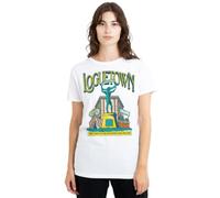 One Piece Loguetown Market Ladies T Shirt, White, Medium