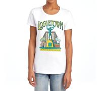 One Piece Loguetown Market Womens T-Shirt, White, M