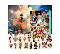One Piece Luffy 24 Days Christmas Advent Calendar Blind Box Gifts Box Anime Countdown Surprise Pvc Decoration Christmas Gifts