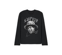 One Piece One Piece Luffy Heavy Metal Long Sleeve T-Shirt B M Black