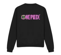 One Piece Luffy Jolly Roger Bright Logo Unisex Sweatshirt, Black, XX-Large