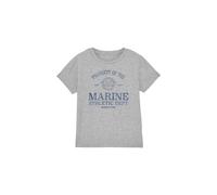 One Piece Marine Athletic Dept Kids T-Shirt Athletic Heather in Light Grey | Size: 12-13 Years One Piece Light Grey 12-13 Years