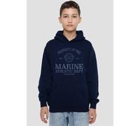 One Piece Marine Athletic Dept Youth Kids Pull-Over Hoodie, Navy One Piece Navy 7-8 Years