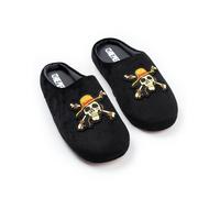 One Piece Mens Black Logo Mule Slippers - 9-10 UK