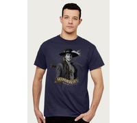 One Piece Men's Dracule Mihawk Hawk Eyes Cross Guild Swordsman T-Shirt in Navy | Size: Medium One Piece Navy M