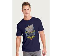One Piece Men's Going Merry Figurehead Straw Hat Pirates Anime T-Shirt in Navy | Size: Medium One Piece Navy M