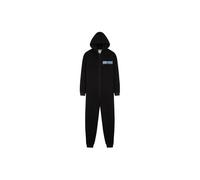 One Piece Adult Onesie for Men Teenagers Hooded Fleece Onesies For Men S-3XL Lounge Wear Mens Nightwear - Gifts for Him (Black, 2XL)