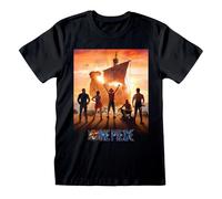 One Piece Men's Key Art T-Shirt in Black | Size: Small One Piece Black S