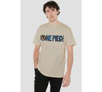 One Piece Men's Live Action Logo T-Shirt in Stone | Size: 2XL One Piece Stone 2XL