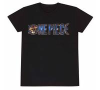 One Piece Men's Logo T-Shirt in Black | Size: 2XL One Piece Black 2XL
