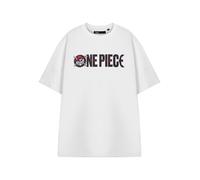 One Piece Men's Short Sleeved T-Shirt (Adult White) in White | Size: 2XL One Piece White 2XL