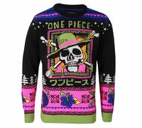 One Piece Men's Skull Knitted Jumper in Black | Size: 2XL One Piece Black 2XL