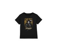 One Piece Mihawk Etched Portrait Kids T-Shirt Black | Size: 7-8 Years One Piece Black 7-8 Years