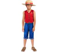 Rubies Official One Piece Monkey D. Luffy Child Costume, Kids Fancy Dress, Size Age 5-6 Years