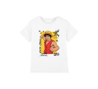 One Piece Monkey.D.Luffy Piracy Kids T-Shirt, White | Size: 9-11 Years One Piece White 9-11 Years