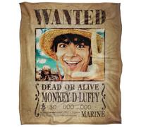 One Piece Monkey D.Luffy Wanted Poster Silky Touch Super Soft Throw Blanket 152 X 127 Cm