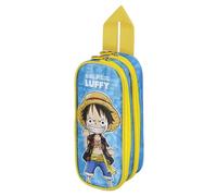 One Piece Monkey-Double Pencil Case, Blue, 22 x 9.5 cm