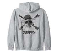 One Piece Mono Skull & Logo Zip Hoodie