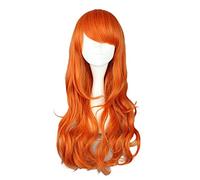 ONE PIECE Nami 2 Years Later Orange Long Curly Wig Cosplay Costume Heat Resistant Synthetic Hair Women Party Cosplay Wigs
