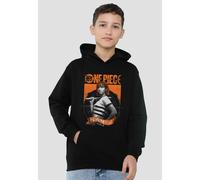 One Piece Nami Etched Portrait Youth Kids Pull-Over Hoodie, Black One Piece Black 12-13 Years