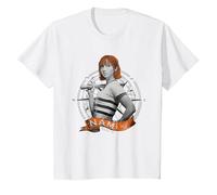 One Piece Nami Live Action Straw Hat Pirate Cat Burglar Kids T-Shirt, Youth, White, 2T